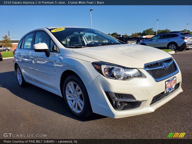 Crystal White Pearl / Black 2016 Subaru Impreza 2.0i Premium 5-door