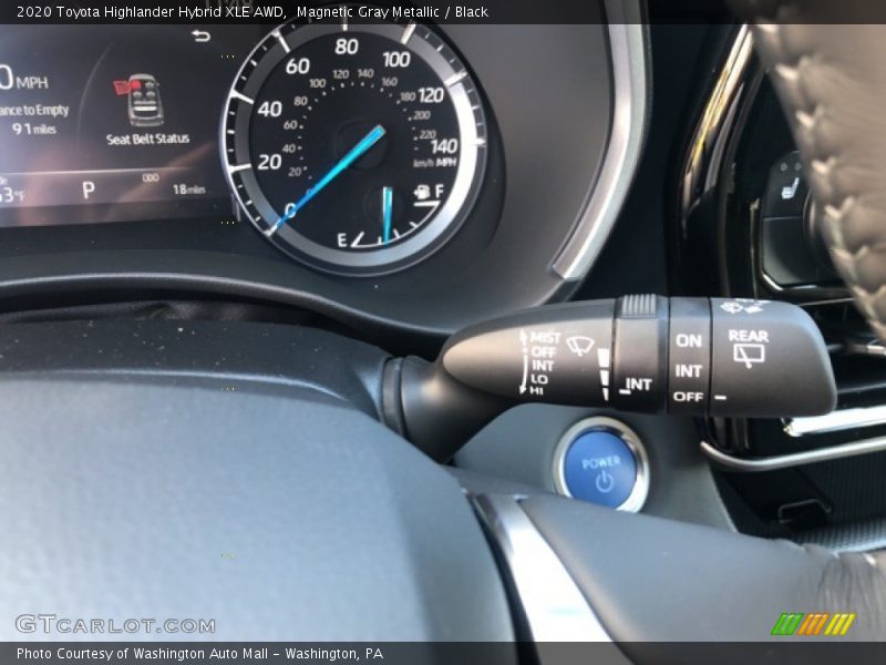 Magnetic Gray Metallic / Black 2020 Toyota Highlander Hybrid XLE AWD