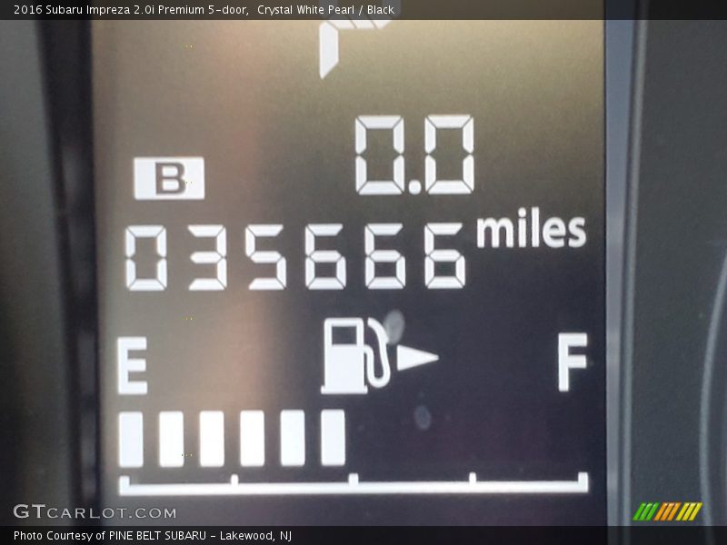 Crystal White Pearl / Black 2016 Subaru Impreza 2.0i Premium 5-door