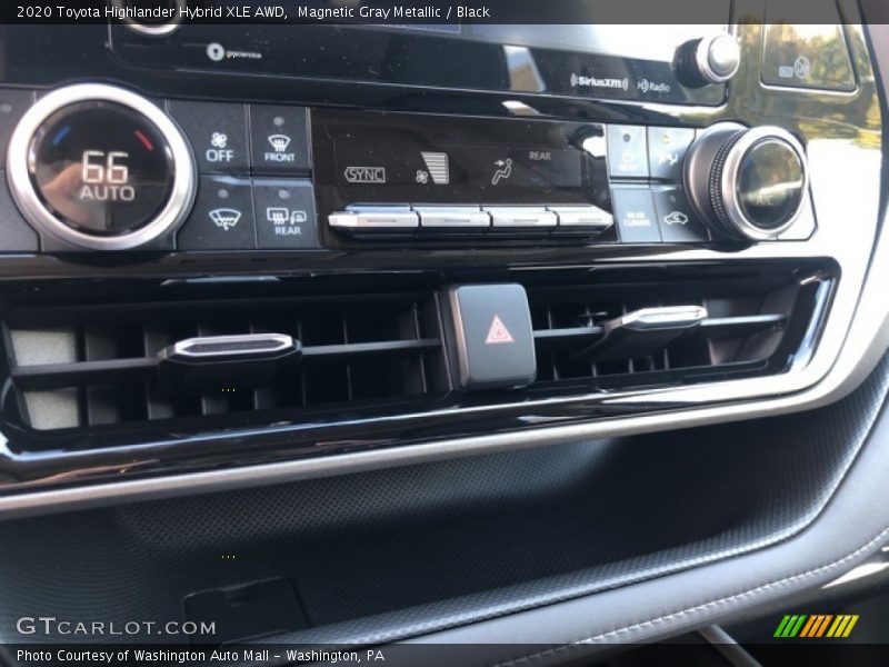 Magnetic Gray Metallic / Black 2020 Toyota Highlander Hybrid XLE AWD