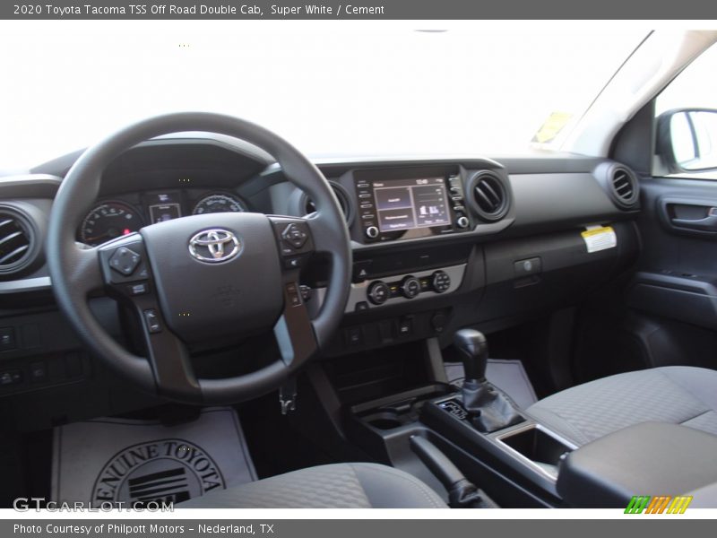 Super White / Cement 2020 Toyota Tacoma TSS Off Road Double Cab