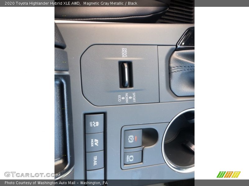 Magnetic Gray Metallic / Black 2020 Toyota Highlander Hybrid XLE AWD