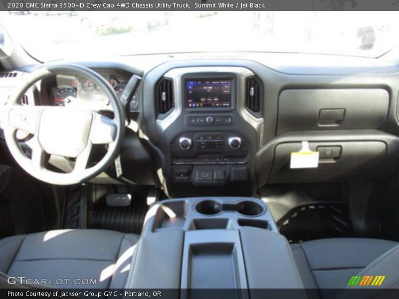 Summit White / Jet Black 2020 GMC Sierra 3500HD Crew Cab 4WD Chassis Utility Truck