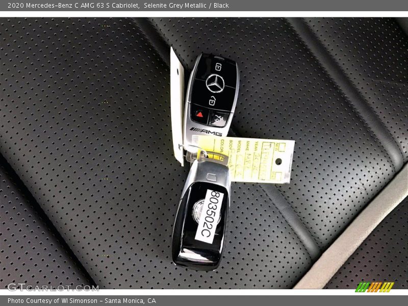 Selenite Grey Metallic / Black 2020 Mercedes-Benz C AMG 63 S Cabriolet