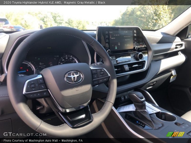 Magnetic Gray Metallic / Black 2020 Toyota Highlander Hybrid XLE AWD