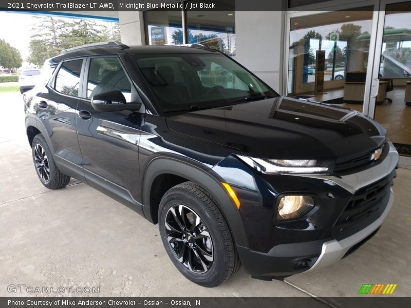 Midnight Blue Metallic / Jet Black 2021 Chevrolet TrailBlazer LT AWD
