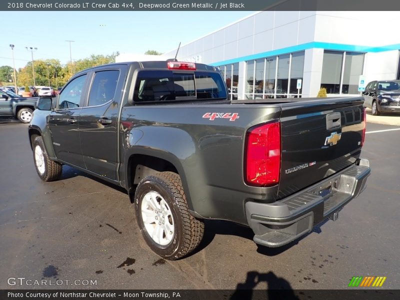 Deepwood Green Metallic / Jet Black 2018 Chevrolet Colorado LT Crew Cab 4x4