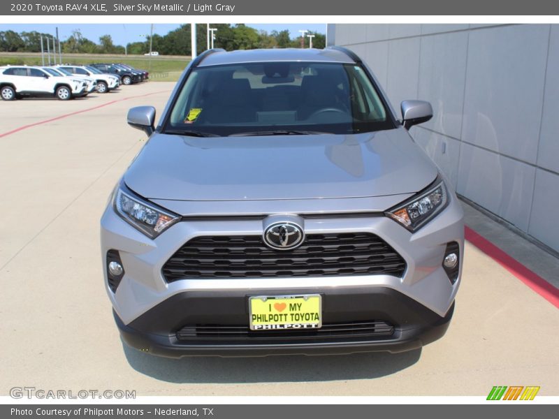 Silver Sky Metallic / Light Gray 2020 Toyota RAV4 XLE