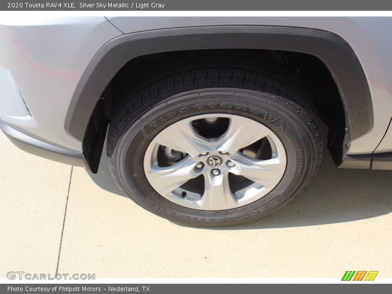 Silver Sky Metallic / Light Gray 2020 Toyota RAV4 XLE