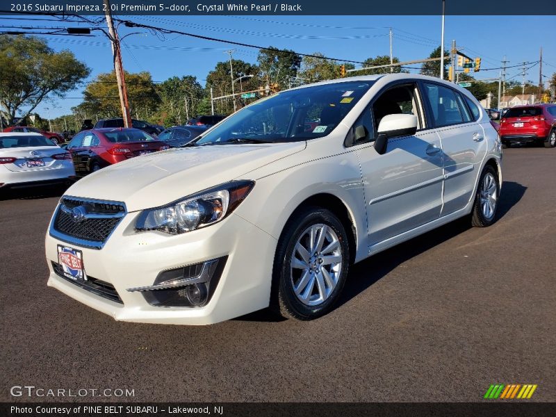 Crystal White Pearl / Black 2016 Subaru Impreza 2.0i Premium 5-door