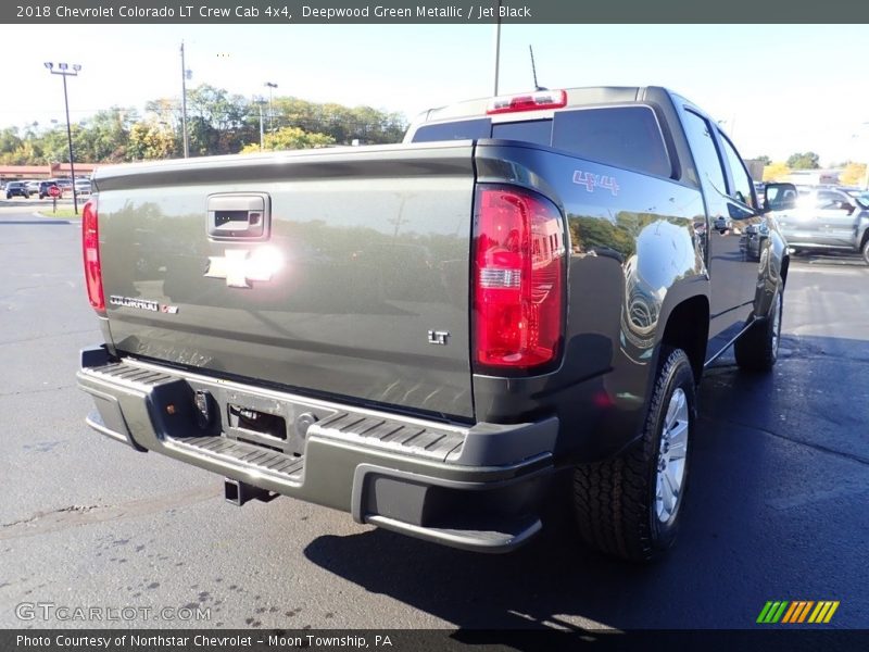 Deepwood Green Metallic / Jet Black 2018 Chevrolet Colorado LT Crew Cab 4x4