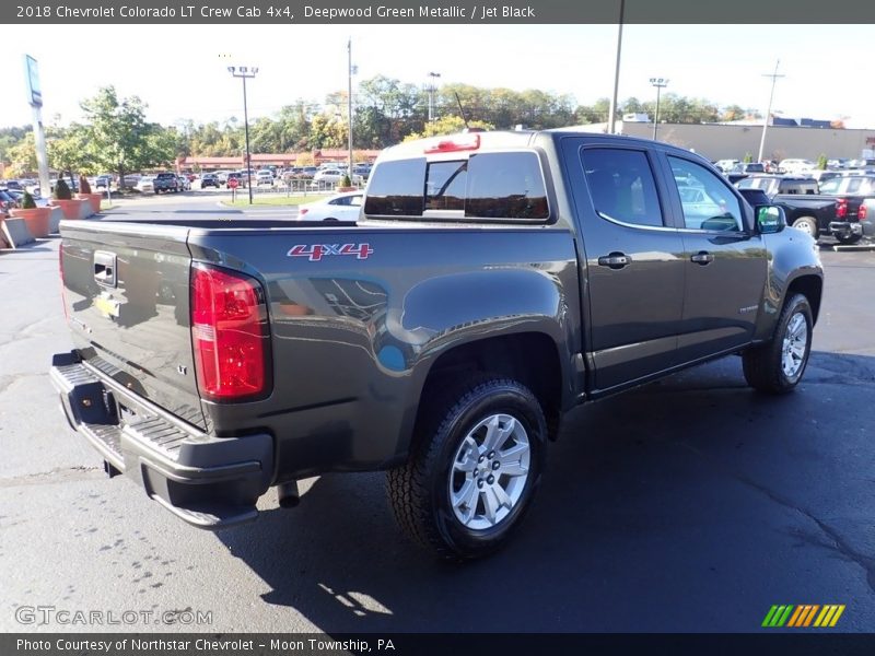Deepwood Green Metallic / Jet Black 2018 Chevrolet Colorado LT Crew Cab 4x4