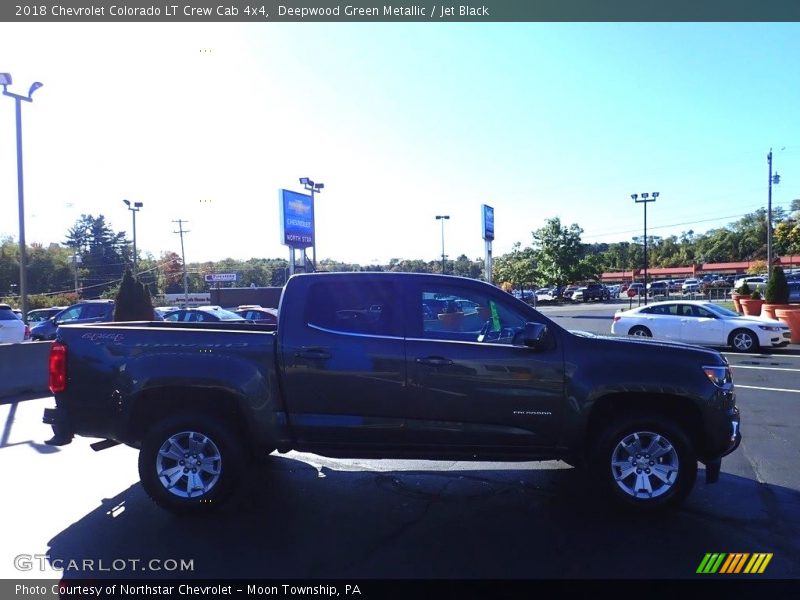 Deepwood Green Metallic / Jet Black 2018 Chevrolet Colorado LT Crew Cab 4x4