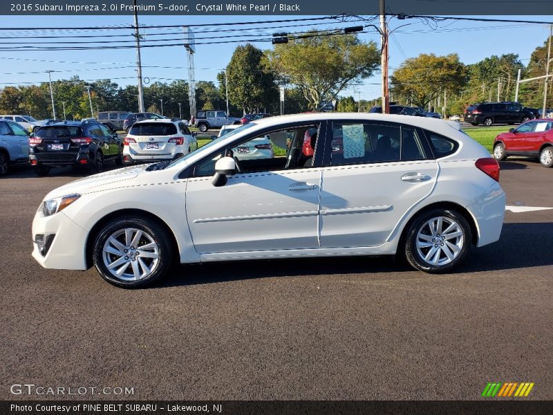 Crystal White Pearl / Black 2016 Subaru Impreza 2.0i Premium 5-door
