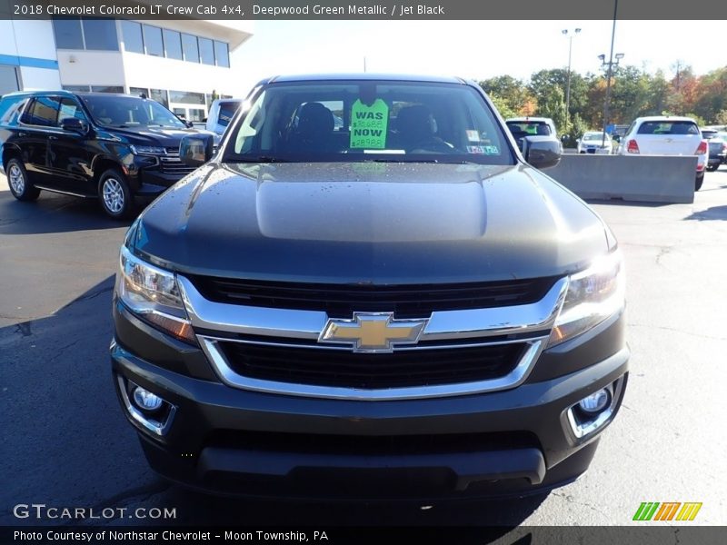 Deepwood Green Metallic / Jet Black 2018 Chevrolet Colorado LT Crew Cab 4x4