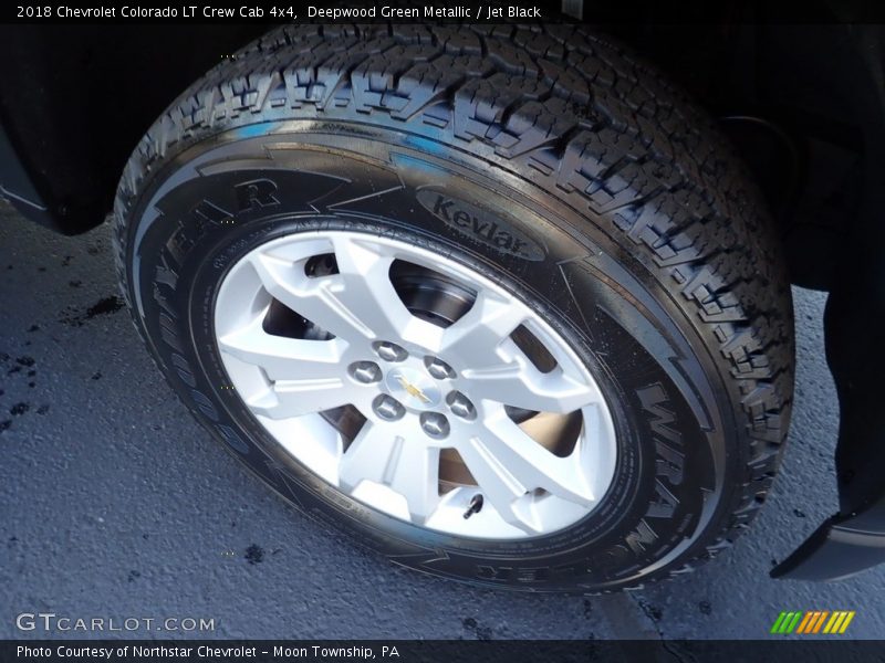 Deepwood Green Metallic / Jet Black 2018 Chevrolet Colorado LT Crew Cab 4x4