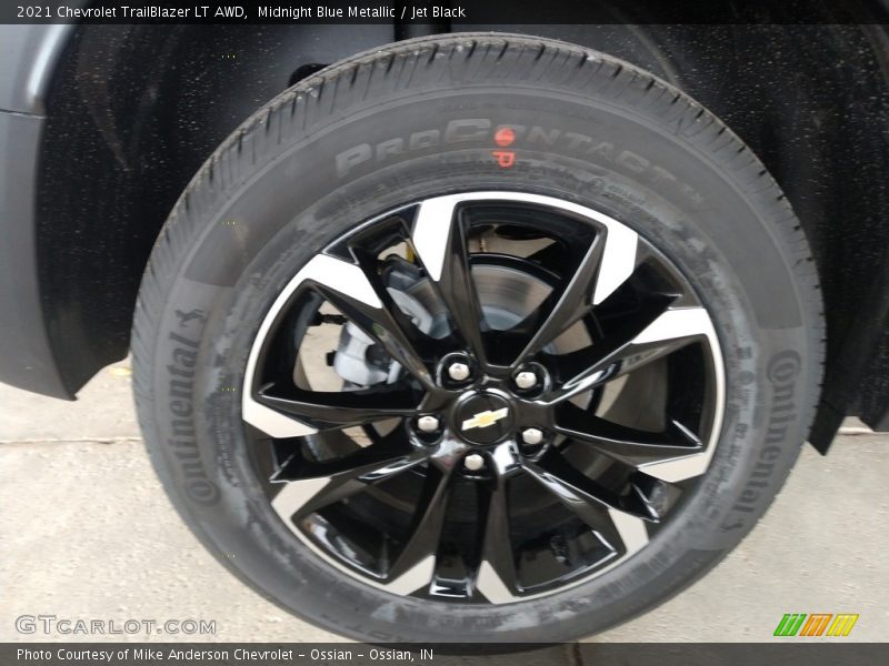 Midnight Blue Metallic / Jet Black 2021 Chevrolet TrailBlazer LT AWD