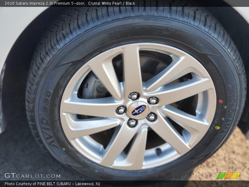 Crystal White Pearl / Black 2016 Subaru Impreza 2.0i Premium 5-door
