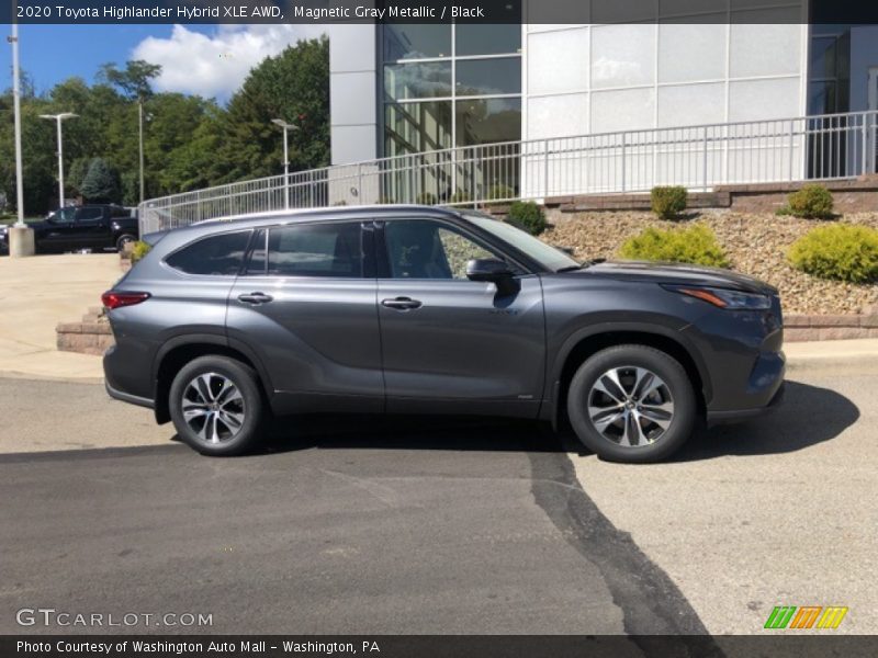 Magnetic Gray Metallic / Black 2020 Toyota Highlander Hybrid XLE AWD