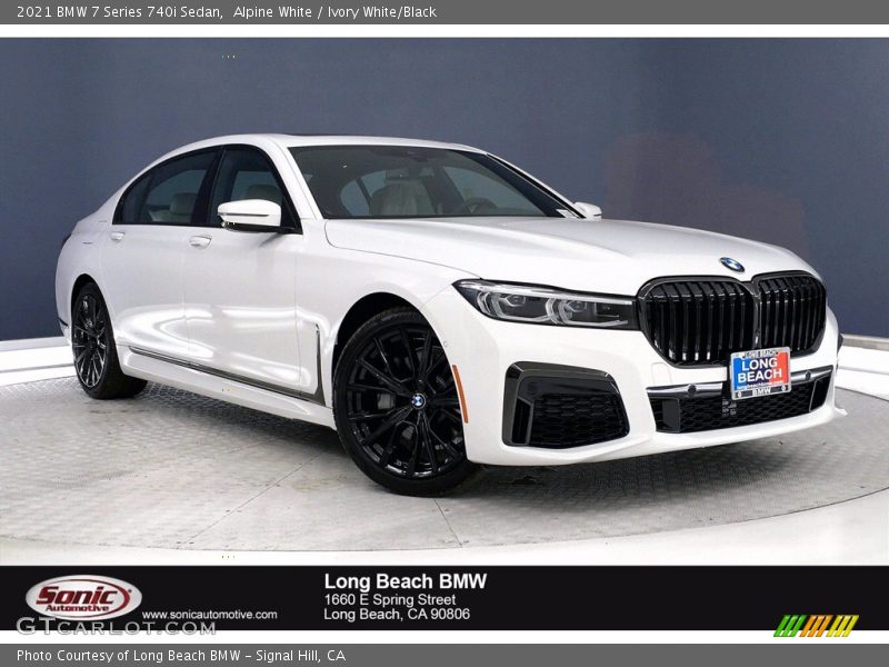 Alpine White / Ivory White/Black 2021 BMW 7 Series 740i Sedan