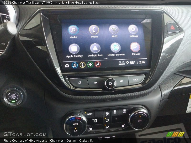 Controls of 2021 TrailBlazer LT AWD
