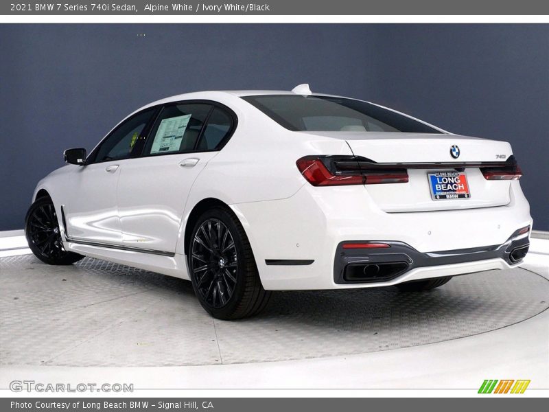 Alpine White / Ivory White/Black 2021 BMW 7 Series 740i Sedan