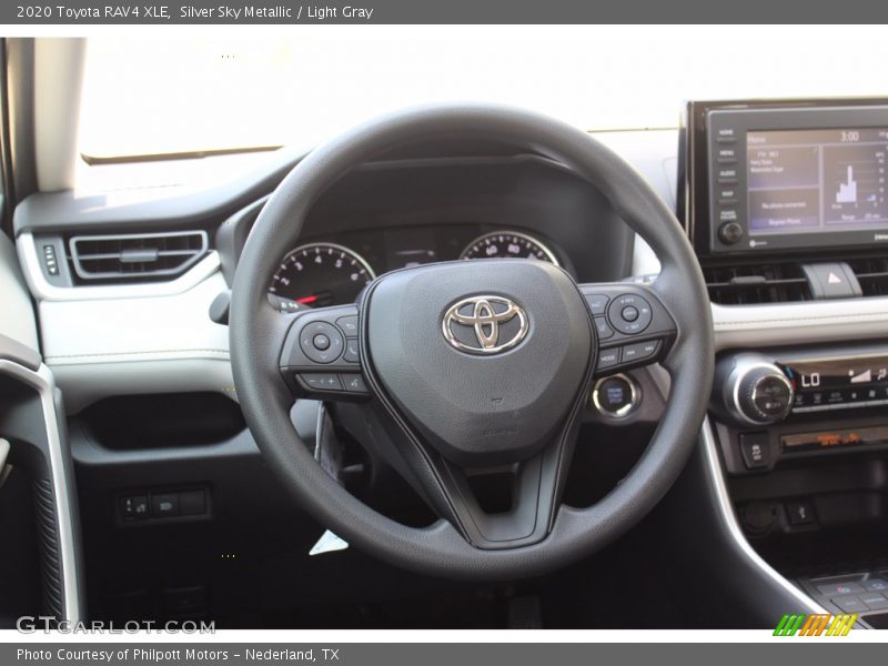 Silver Sky Metallic / Light Gray 2020 Toyota RAV4 XLE