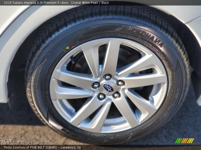 Crystal White Pearl / Black 2016 Subaru Impreza 2.0i Premium 5-door