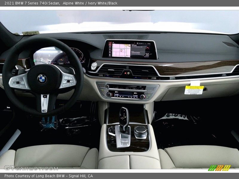 Alpine White / Ivory White/Black 2021 BMW 7 Series 740i Sedan