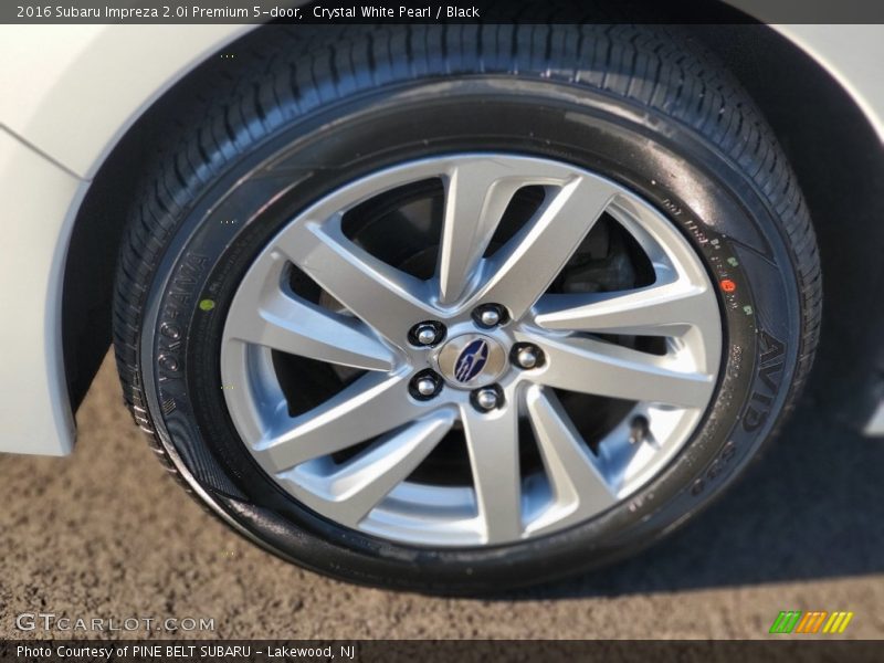 Crystal White Pearl / Black 2016 Subaru Impreza 2.0i Premium 5-door