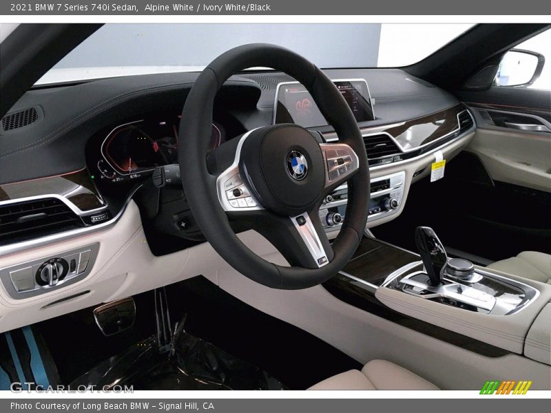 Alpine White / Ivory White/Black 2021 BMW 7 Series 740i Sedan
