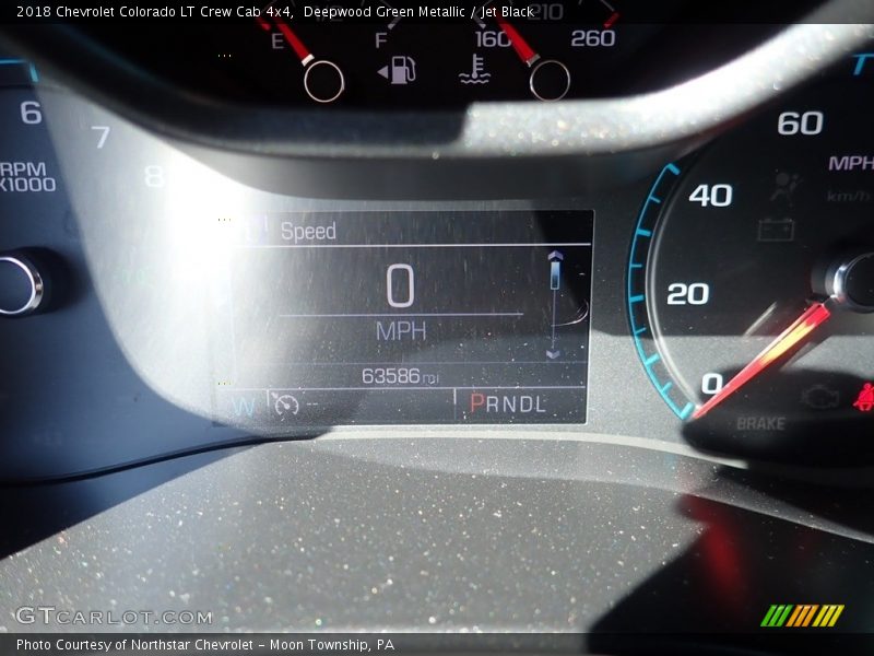 Deepwood Green Metallic / Jet Black 2018 Chevrolet Colorado LT Crew Cab 4x4
