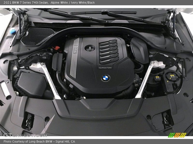 Alpine White / Ivory White/Black 2021 BMW 7 Series 740i Sedan