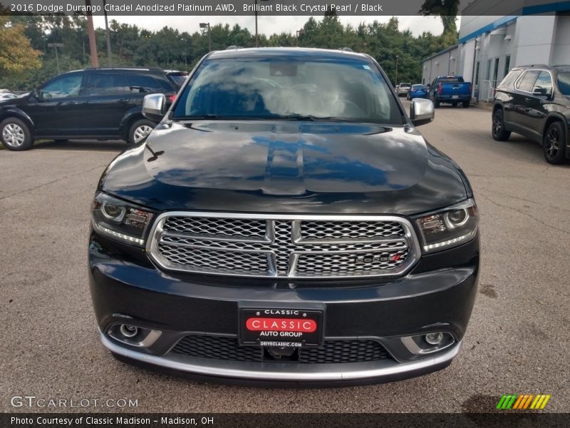  2016 Durango Citadel Anodized Platinum AWD Brilliant Black Crystal Pearl
