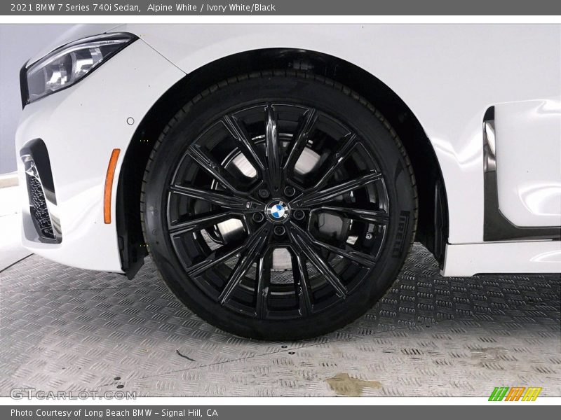 Alpine White / Ivory White/Black 2021 BMW 7 Series 740i Sedan