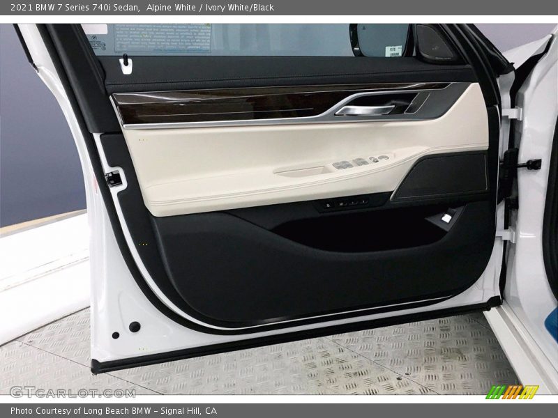 Alpine White / Ivory White/Black 2021 BMW 7 Series 740i Sedan