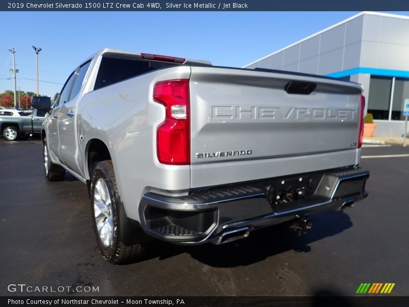 Silver Ice Metallic / Jet Black 2019 Chevrolet Silverado 1500 LTZ Crew Cab 4WD