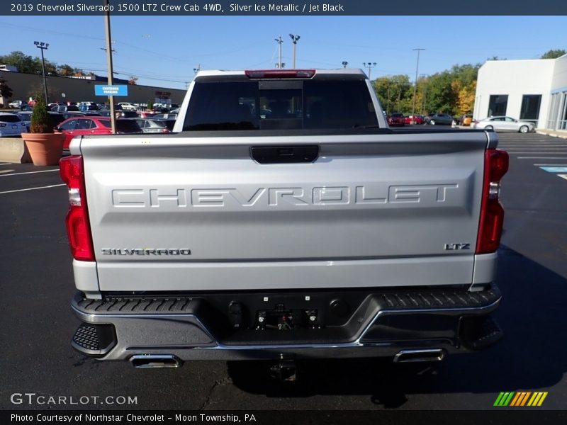 Silver Ice Metallic / Jet Black 2019 Chevrolet Silverado 1500 LTZ Crew Cab 4WD