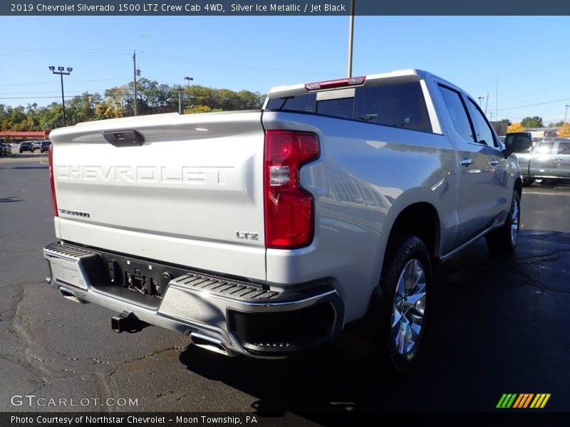 Silver Ice Metallic / Jet Black 2019 Chevrolet Silverado 1500 LTZ Crew Cab 4WD