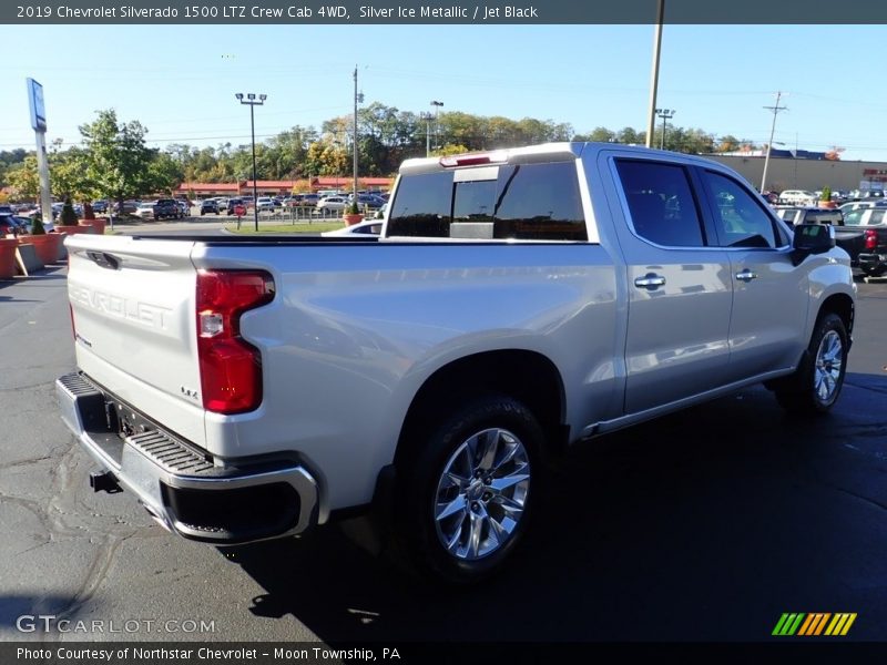 Silver Ice Metallic / Jet Black 2019 Chevrolet Silverado 1500 LTZ Crew Cab 4WD