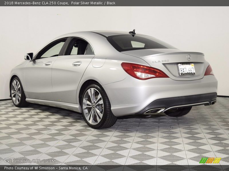Polar Silver Metallic / Black 2018 Mercedes-Benz CLA 250 Coupe