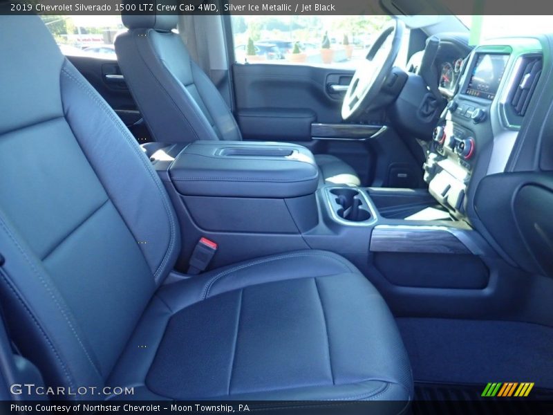 Silver Ice Metallic / Jet Black 2019 Chevrolet Silverado 1500 LTZ Crew Cab 4WD