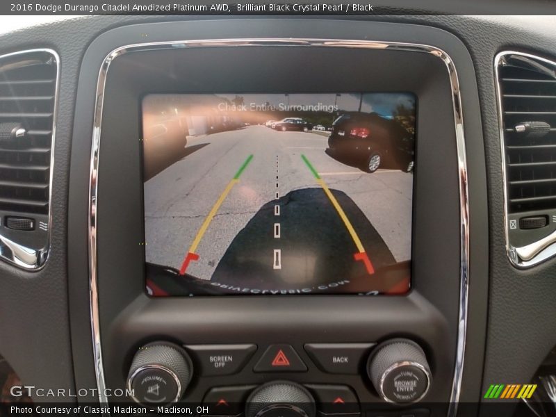 Controls of 2016 Durango Citadel Anodized Platinum AWD