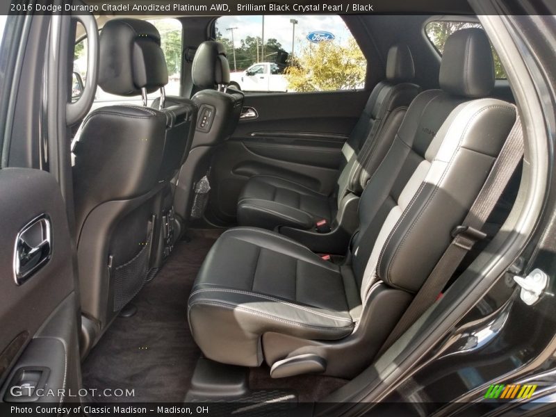 Rear Seat of 2016 Durango Citadel Anodized Platinum AWD