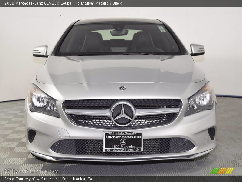 Polar Silver Metallic / Black 2018 Mercedes-Benz CLA 250 Coupe