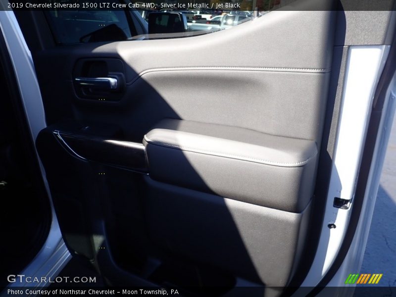 Silver Ice Metallic / Jet Black 2019 Chevrolet Silverado 1500 LTZ Crew Cab 4WD