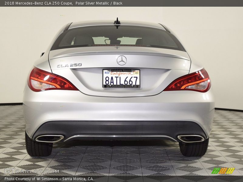 Polar Silver Metallic / Black 2018 Mercedes-Benz CLA 250 Coupe