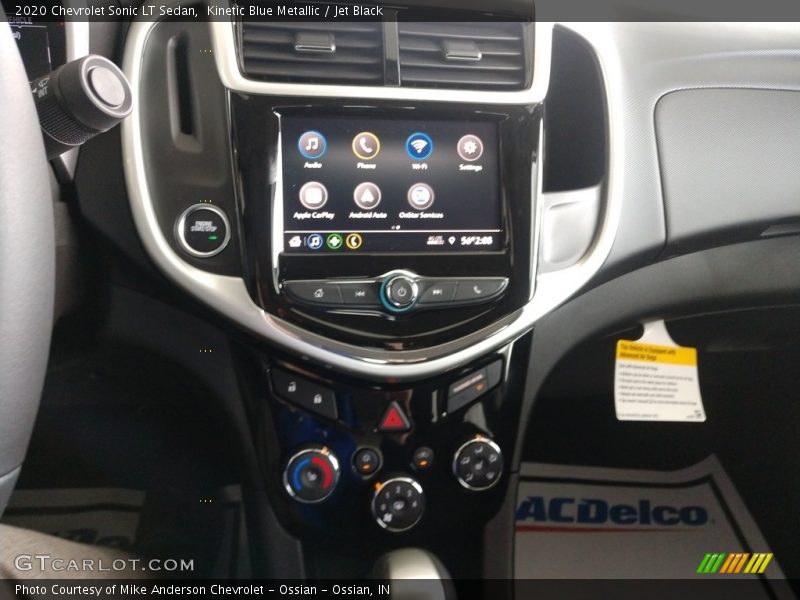 Kinetic Blue Metallic / Jet Black 2020 Chevrolet Sonic LT Sedan