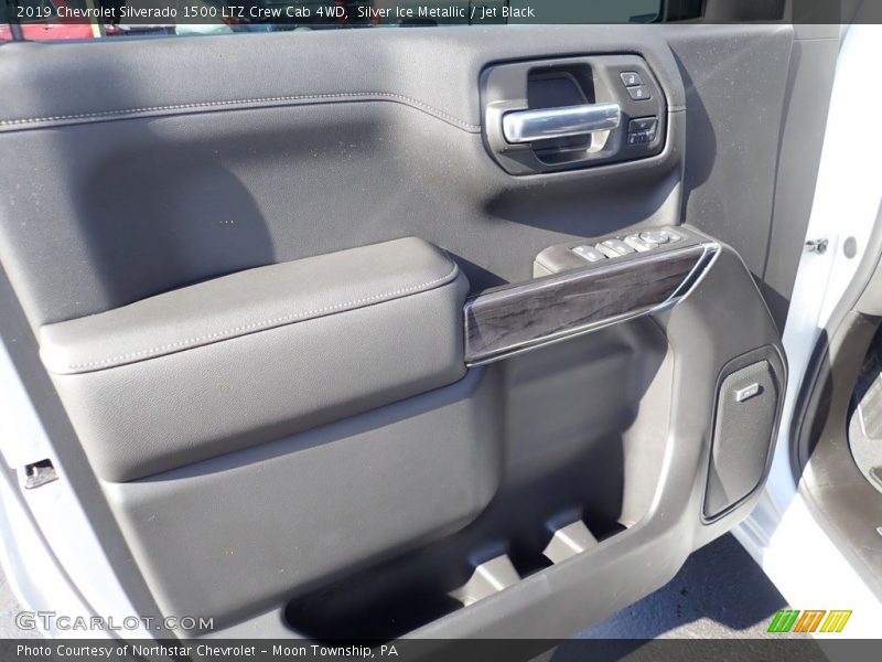 Silver Ice Metallic / Jet Black 2019 Chevrolet Silverado 1500 LTZ Crew Cab 4WD