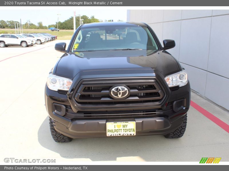 Midnight Black Metallic / Cement 2020 Toyota Tacoma SX Access Cab